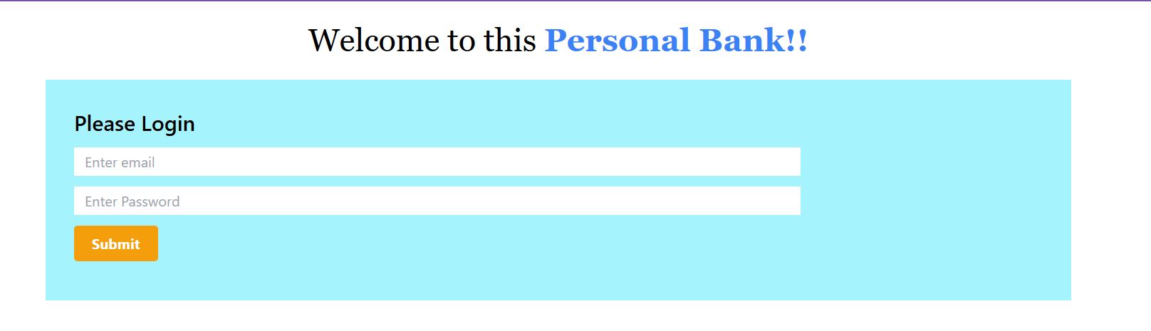 Bank Calculation Project