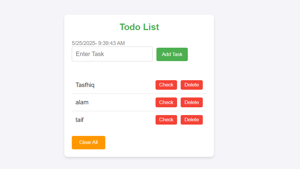 Todo List Project